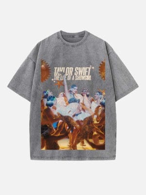 Taylor Swift Print Round Neck T-shirt - Image 2
