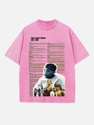 2Pac Print Round Neck Unisex T-shirt - Image 3