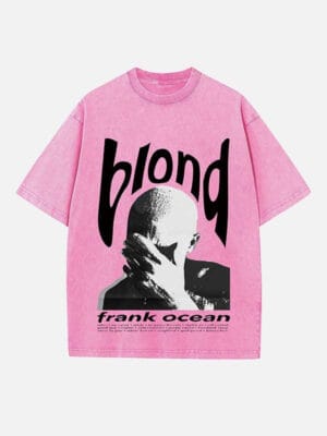 Frank Ocean Print Round Neck T-shirt - Image 2