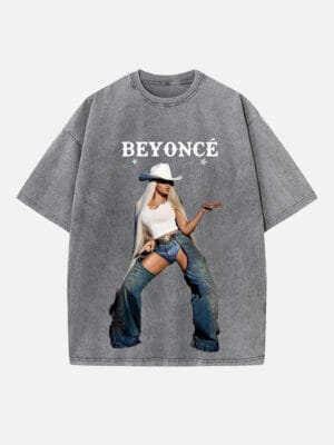 Beyoncé Print Round Neck T-shirt - Image 4