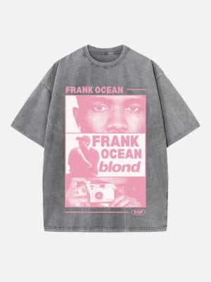 Frank Ocean Print Round Neck T-shirt - Image 2
