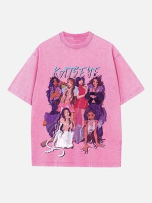 KATSEYE Print Round Neck T-shirt