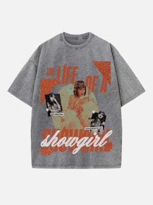 Taylor Swift Print Round Neck T-shirt - Image 4