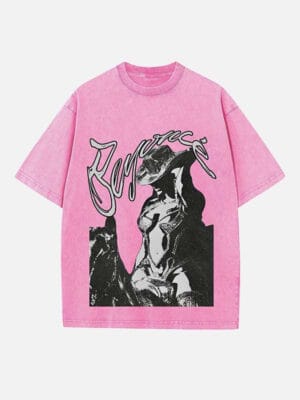 Beyoncé Print Round Neck T-shirt - Image 2