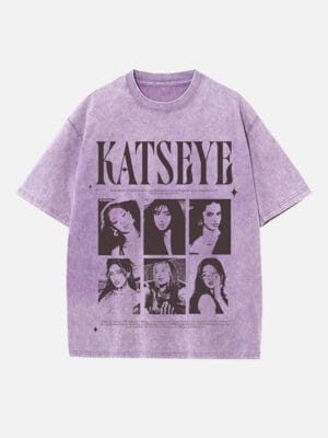 KATSEYE Print Round Neck T-shirt - Image 2