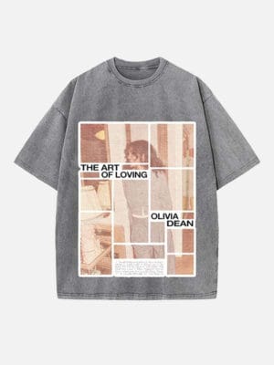 Olivia Dean Print Round Neck Unisex T-shirt - Image 3