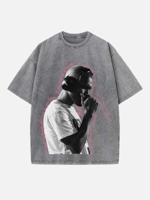 Frank Ocean Print Round Neck T-shirt - Image 2