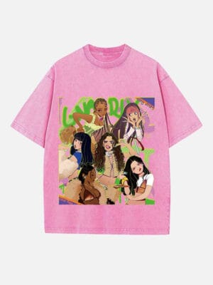 KATSEYE Print Round Neck T-shirt - Image 3