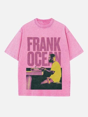 Frank Ocean Print Round Neck T-shirt - Image 3