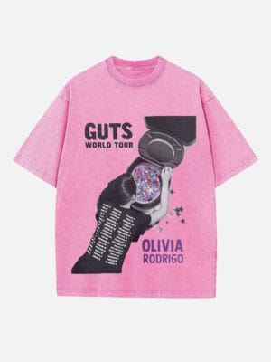 Olivia Rodrigo Print Round Neck Unisex T-shirt - Image 4