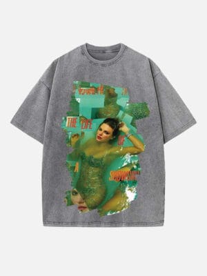 Taylor Swift Print Round Neck T-shirt - Image 6