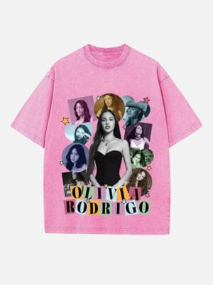 Olivia Rodrigo Print Round Neck Unisex T-shirt