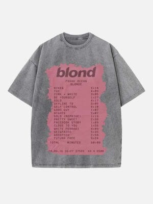 Frank Ocean Print Round Neck T-shirt - Image 2