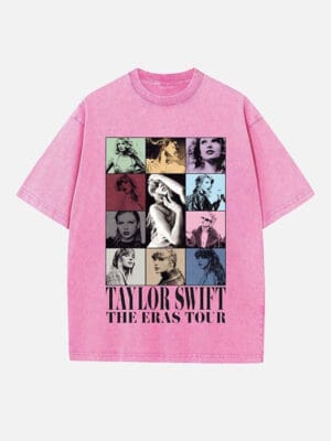 Taylor Swift Print Round Neck T-shirt - Image 4
