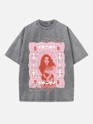 Olivia Dean Print Round Neck Unisex T-shirt - Image 3