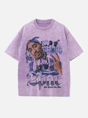 2Pac Print Round Neck Unisex T-shirt - Image 3