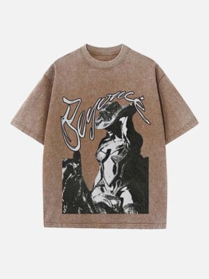 Beyoncé Print Round Neck T-shirt - Image 3