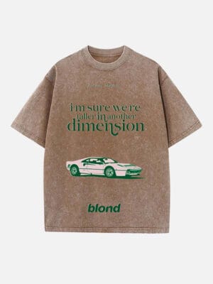 Frank Ocean Print Round Neck T-shirt - Image 3