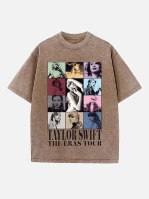 Taylor Swift Print Round Neck T-shirt - Image 5