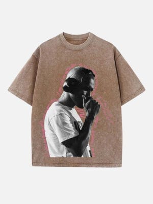Frank Ocean Print Round Neck T-shirt - Image 3
