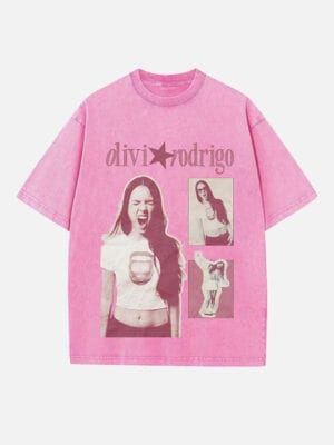Olivia Rodrigo Print Round Neck Unisex T-shirt - Image 3
