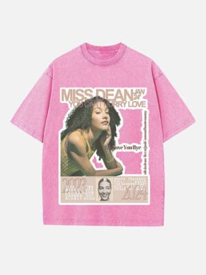 Olivia Dean Print Round Neck Unisex T-shirt - Image 3