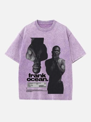 Frank Ocean Print Round Neck T-shirt - Image 3