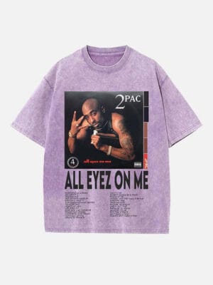 2Pac Print Round Neck Unisex T-shirt - Image 4
