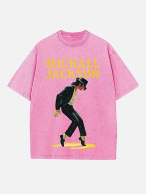 Michael Jackson Print Round Neck Unisex T-Shirt - Image 3
