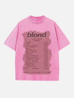 Frank Ocean Print Round Neck T-shirt - Image 3