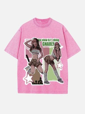 KATSEYE Print Round Neck T-shirt - Image 4