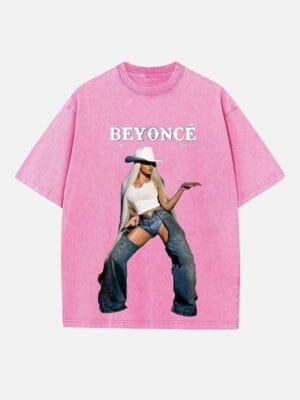 Beyoncé Print Round Neck T-shirt - Image 5