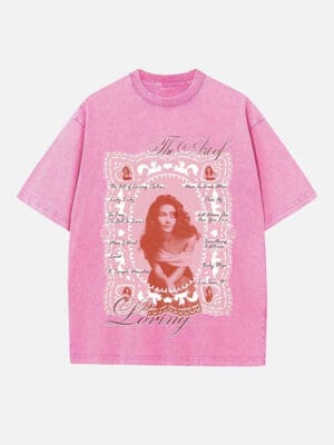 Olivia Dean Print Round Neck Unisex T-shirt - Image 4