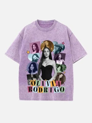 Olivia Rodrigo Print Round Neck Unisex T-shirt - Image 3