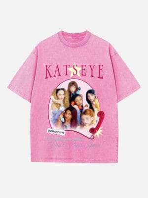KATSEYE Print Round Neck T-shirt - Image 4