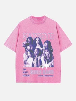 KATSEYE Print Round Neck T-shirt - Image 4