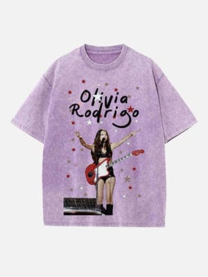 Olivia Rodrigo Print Round Neck Unisex T-shirt - Image 3