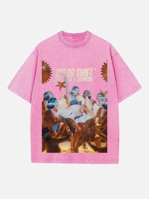 Taylor Swift Print Round Neck T-shirt - Image 3