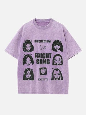 KATSEYE Print Round Neck T-shirt - Image 3