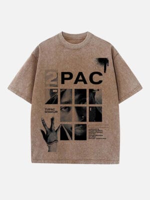 2Pac Print Round Neck Unisex T-shirt - Image 3