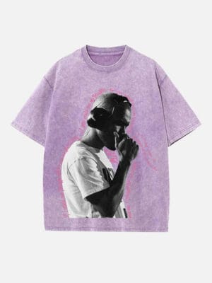 Frank Ocean Print Round Neck T-shirt - Image 4