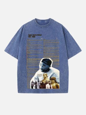 2Pac Print Round Neck Unisex T-shirt - Image 4