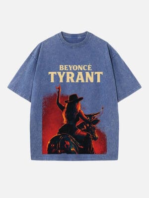 Beyoncé Print Round Neck T-shirt - Image 4