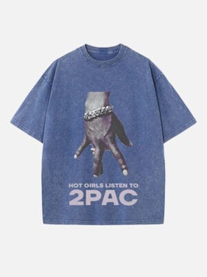 2Pac Print Round Neck Unisex T-shirt - Image 4