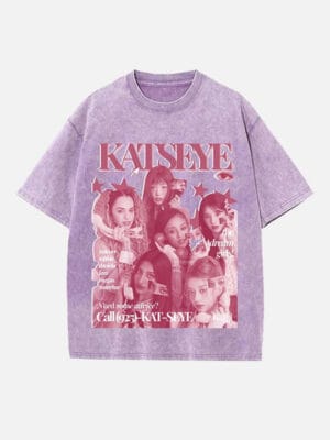 KATSEYE Print Round Neck T-shirt - Image 5