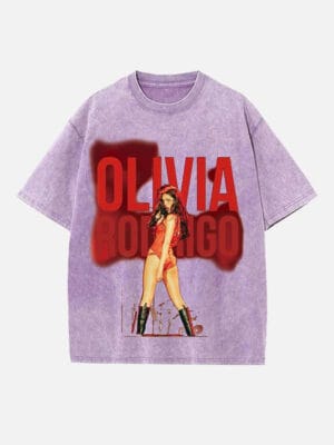 Olivia Rodrigo Print Round Neck Unisex T-shirt - Image 4