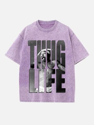 2Pac Print Round Neck Unisex T-shirt - Image 4