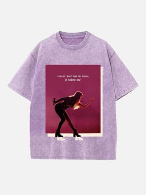 Taylor Swift Print Round Neck T-shirt - Image 2