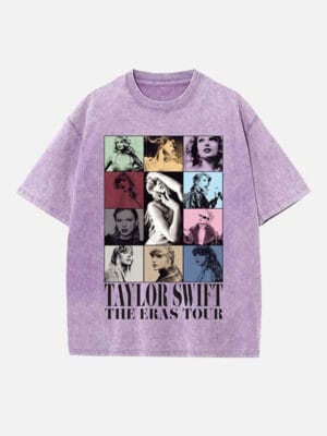 Taylor Swift Print Round Neck T-shirt - Image 6