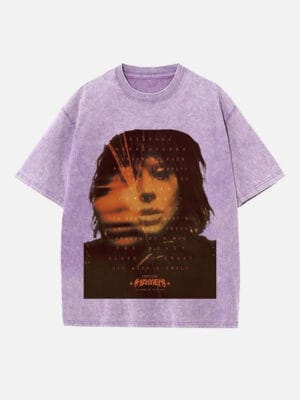 Lady Gaga Print Round Neck Unisex T-shirt